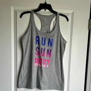 NWT heather gray racerback tank